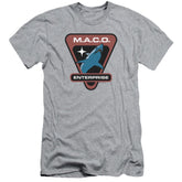 Star Trek Maco Patch Men's Ultra-Soft 30/1 Cotton Slim Short-Sleeve T-Shirt